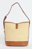 Weave Gold Clasp Bucket Bag - Tan sold by Edgars