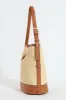 Weave Gold Clasp Bucket Bag - Tan sold by Edgars
