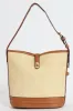 Weave Gold Clasp Bucket Bag - Tan sold by Edgars