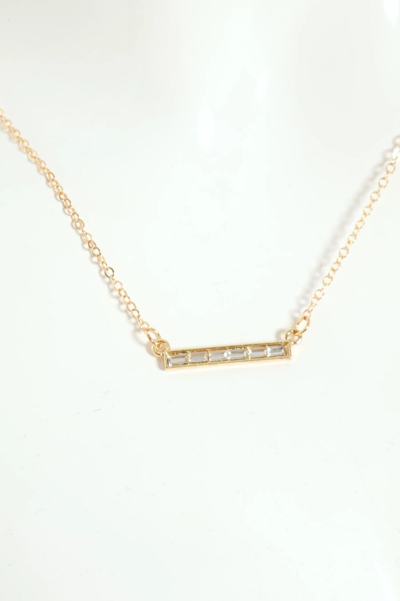 Diamante Bar Necklace - Gold sold by Edgars