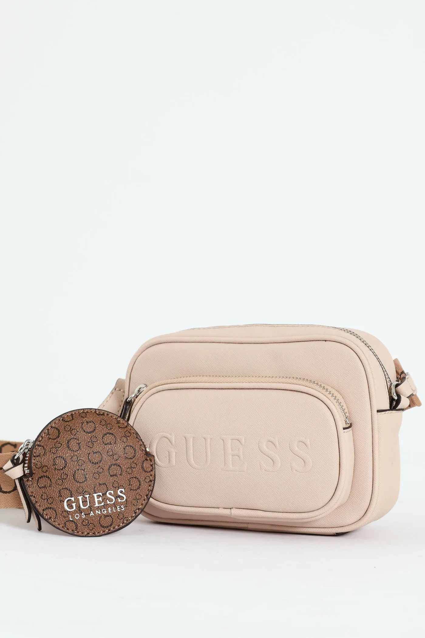 Lya Mini Double Zip Crossbody Bag - Stone sold by Edgars
