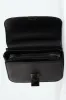 Gunmetal Front Clasp Satchel Bag - Black sold by Edgars