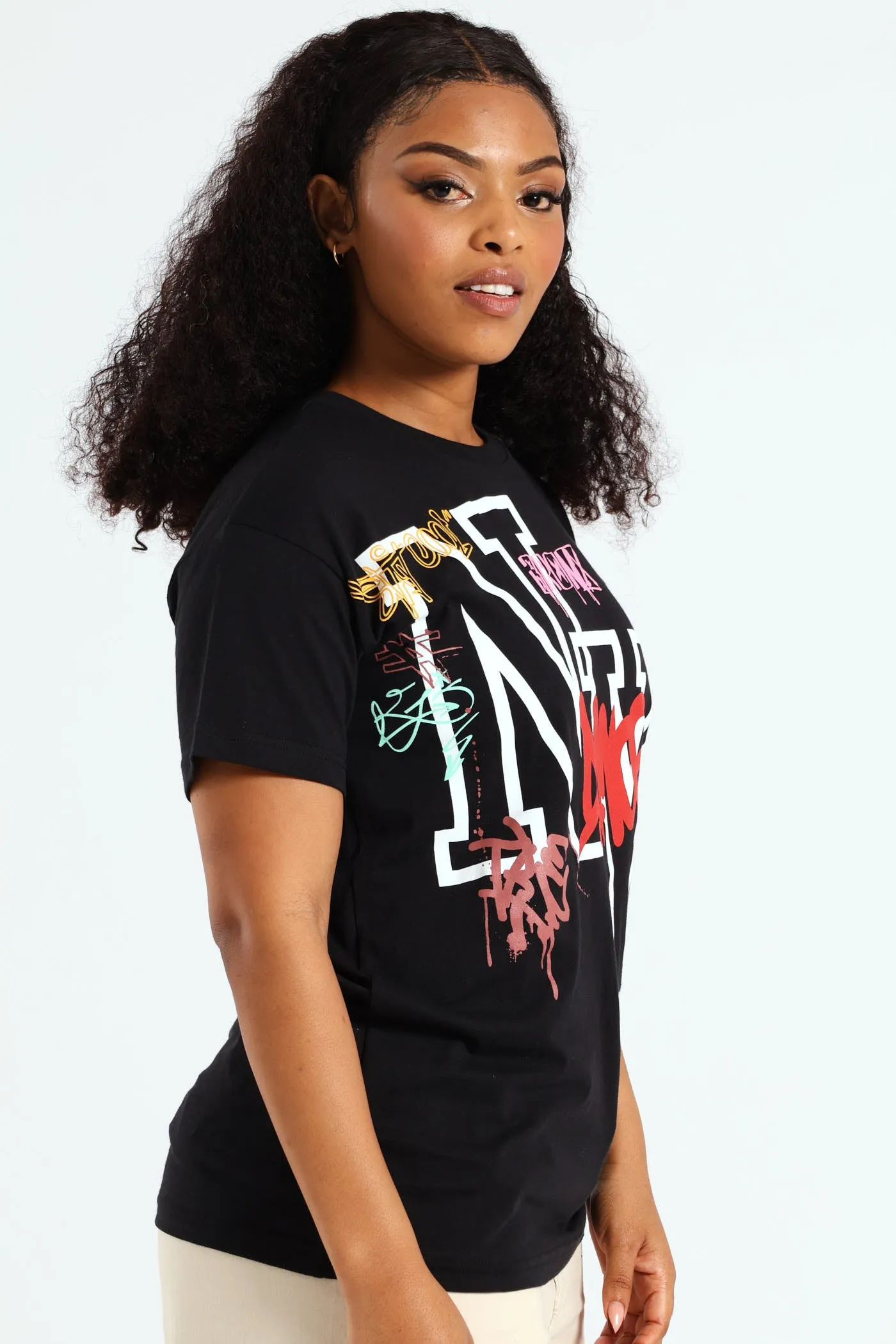 New York Graphic Oversized Tee - Black sold by Edgars product image thumbnail 2