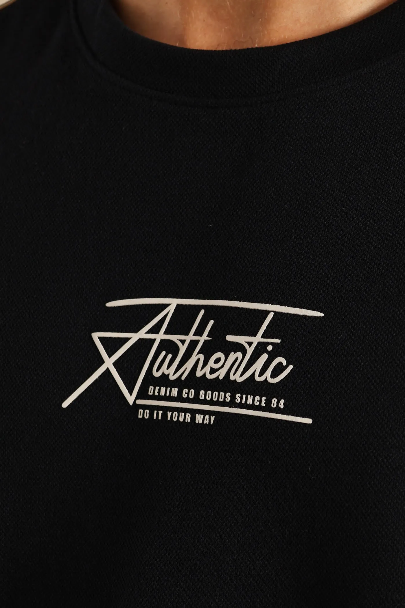 Pique Side Stripe Tee - Black sold by Edgars product image thumbnail 5