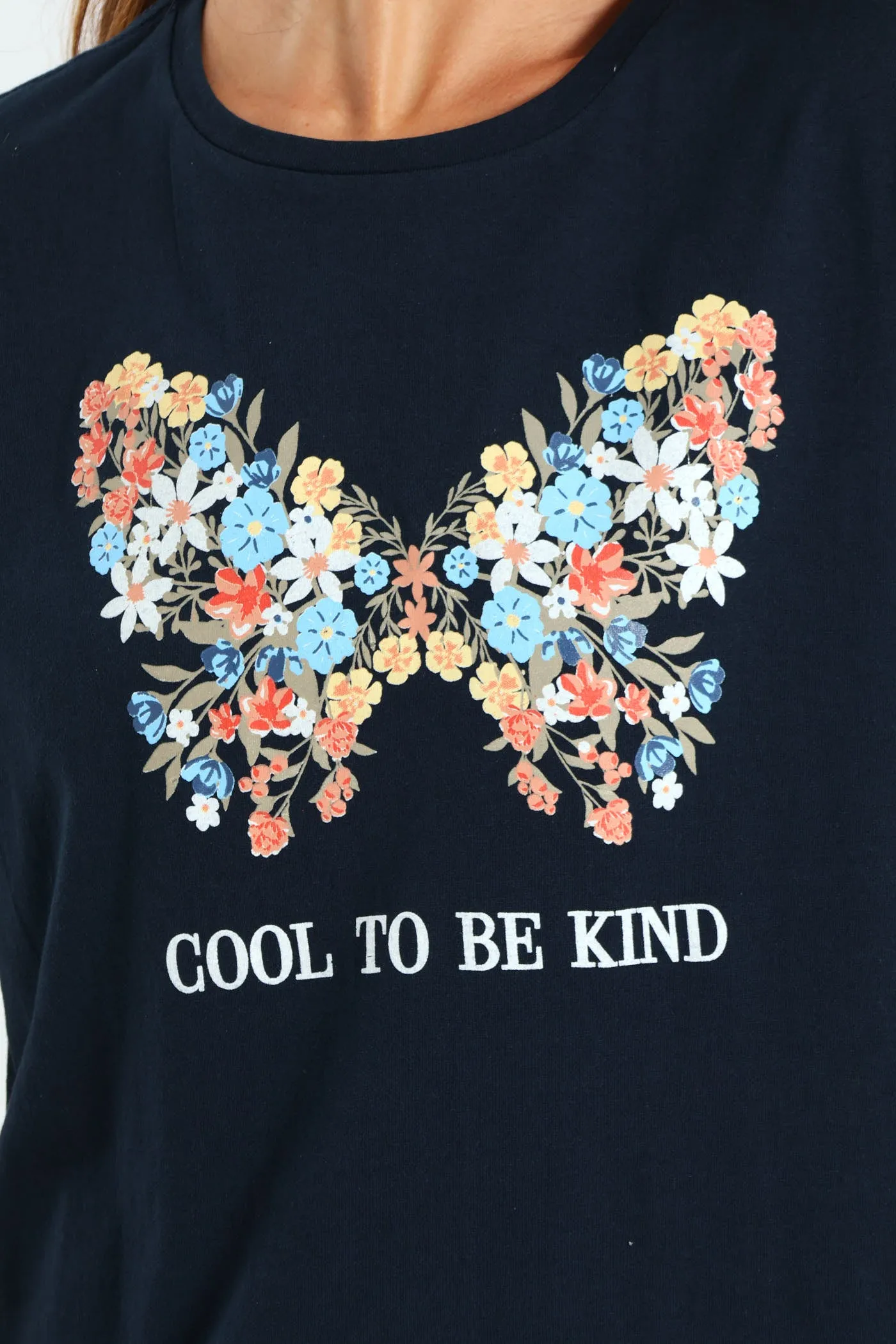 Butterfly Floral Tee - Navy sold by Edgars product image thumbnail 4