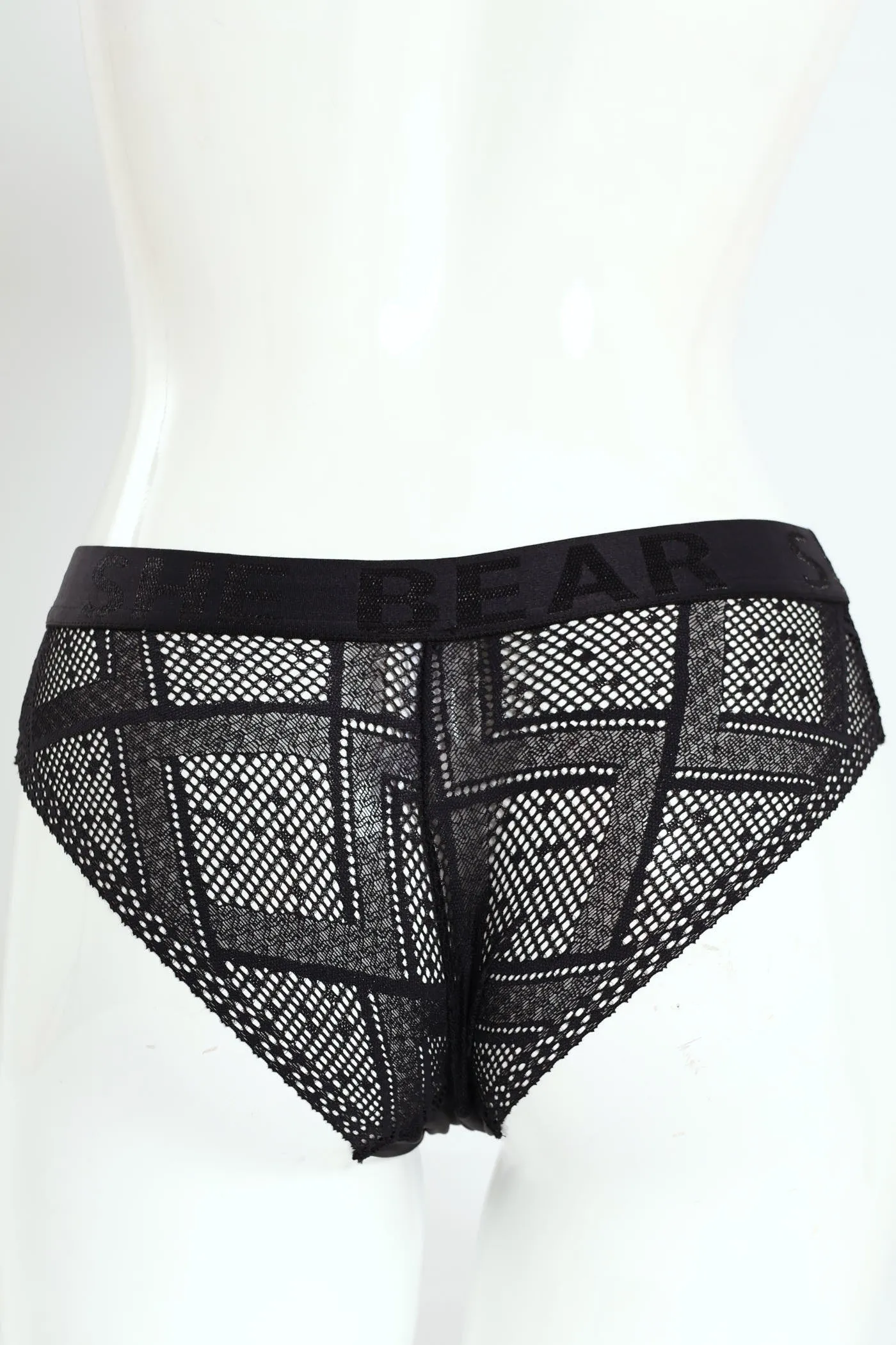 Active Lace Bikini Panties With Jaquard Elastic Band - Black sold by Edgars product image thumbnail 3