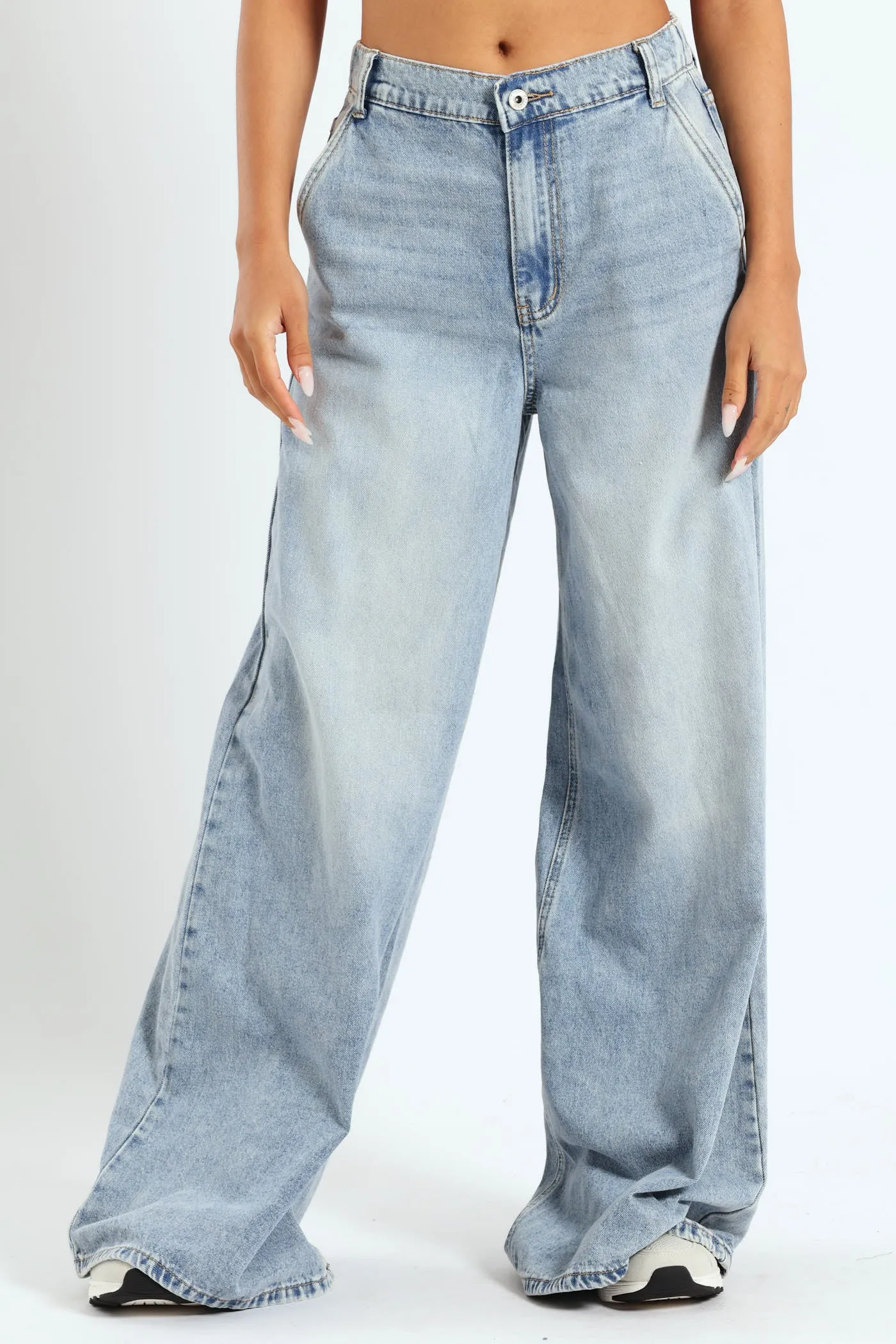 Angle Pocket Super Wide Jean - Salty Mid Wash sold by Edgars product image thumbnail 4