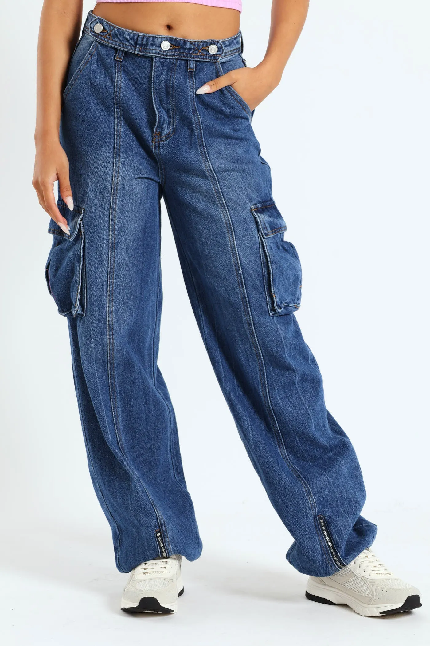 Seam Cargo Jogger Jean - Stonewash sold by Edgars product image thumbnail 4