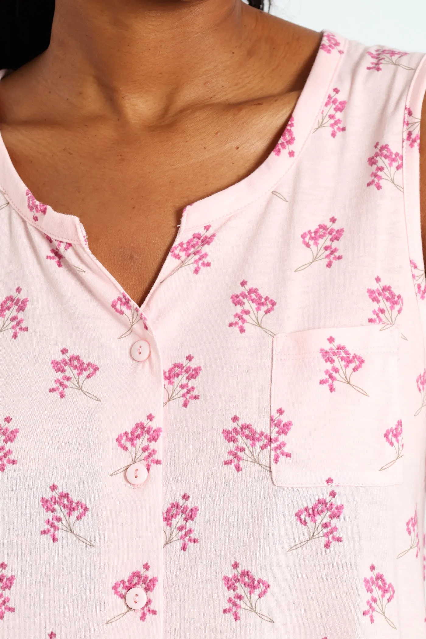 Button Through Flower Capri Set - Pink sold by Edgars product image thumbnail 4