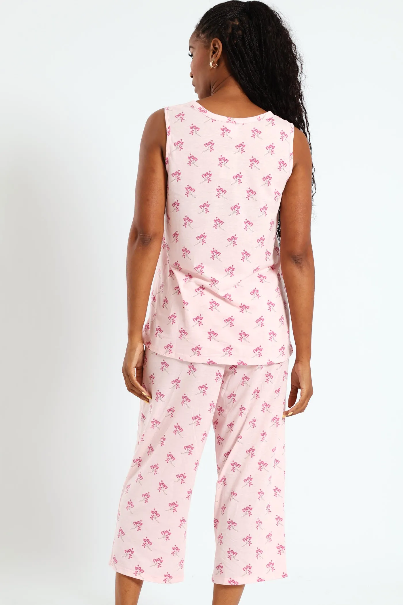 Button Through Flower Capri Set - Pink sold by Edgars product image thumbnail 2