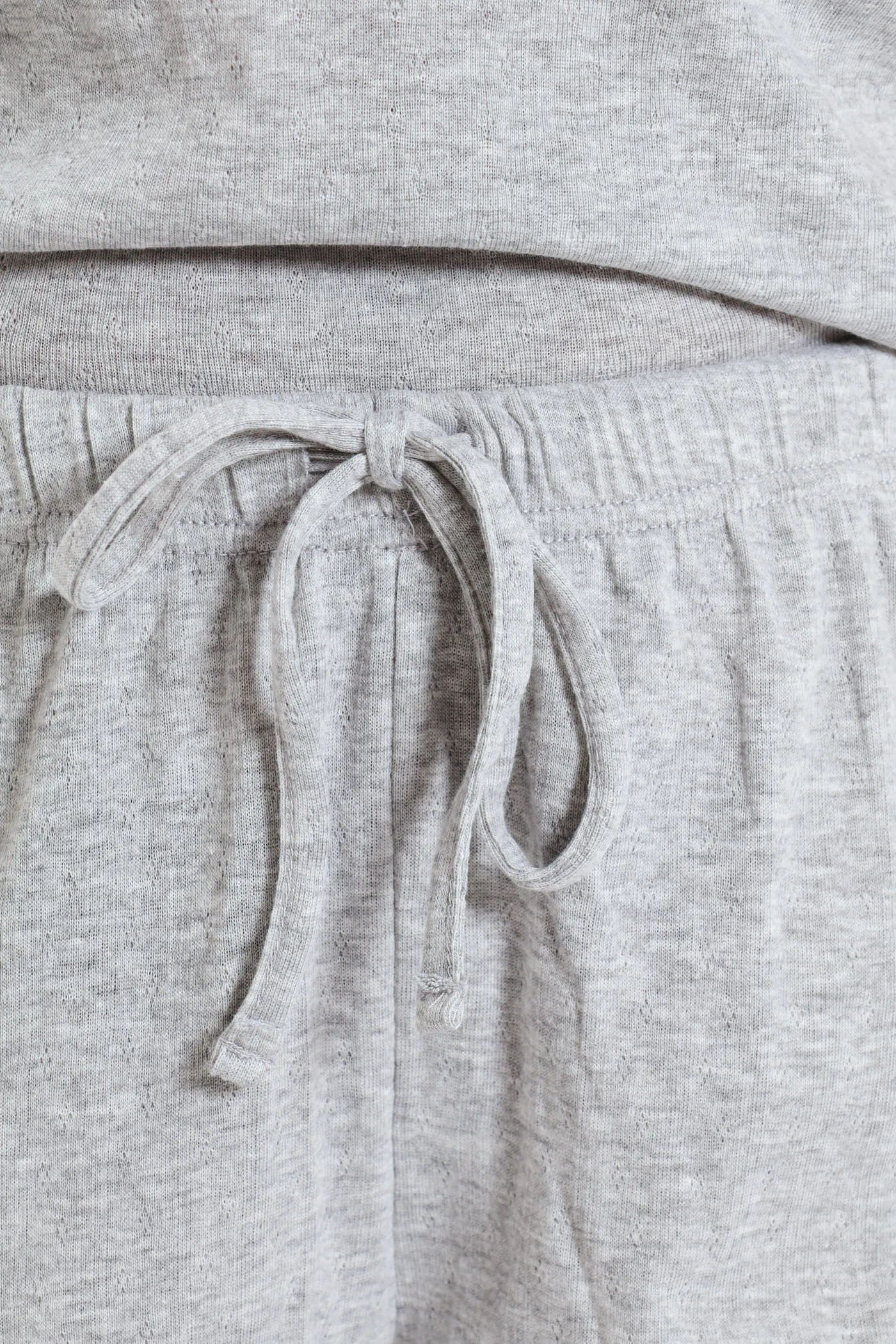 Cami & Short Knit Set With Lace Trim - Grey Melange sold by Edgars product image thumbnail 5