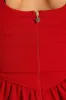 Square Neckline V Line Skater Dress - Red sold by Edgars
