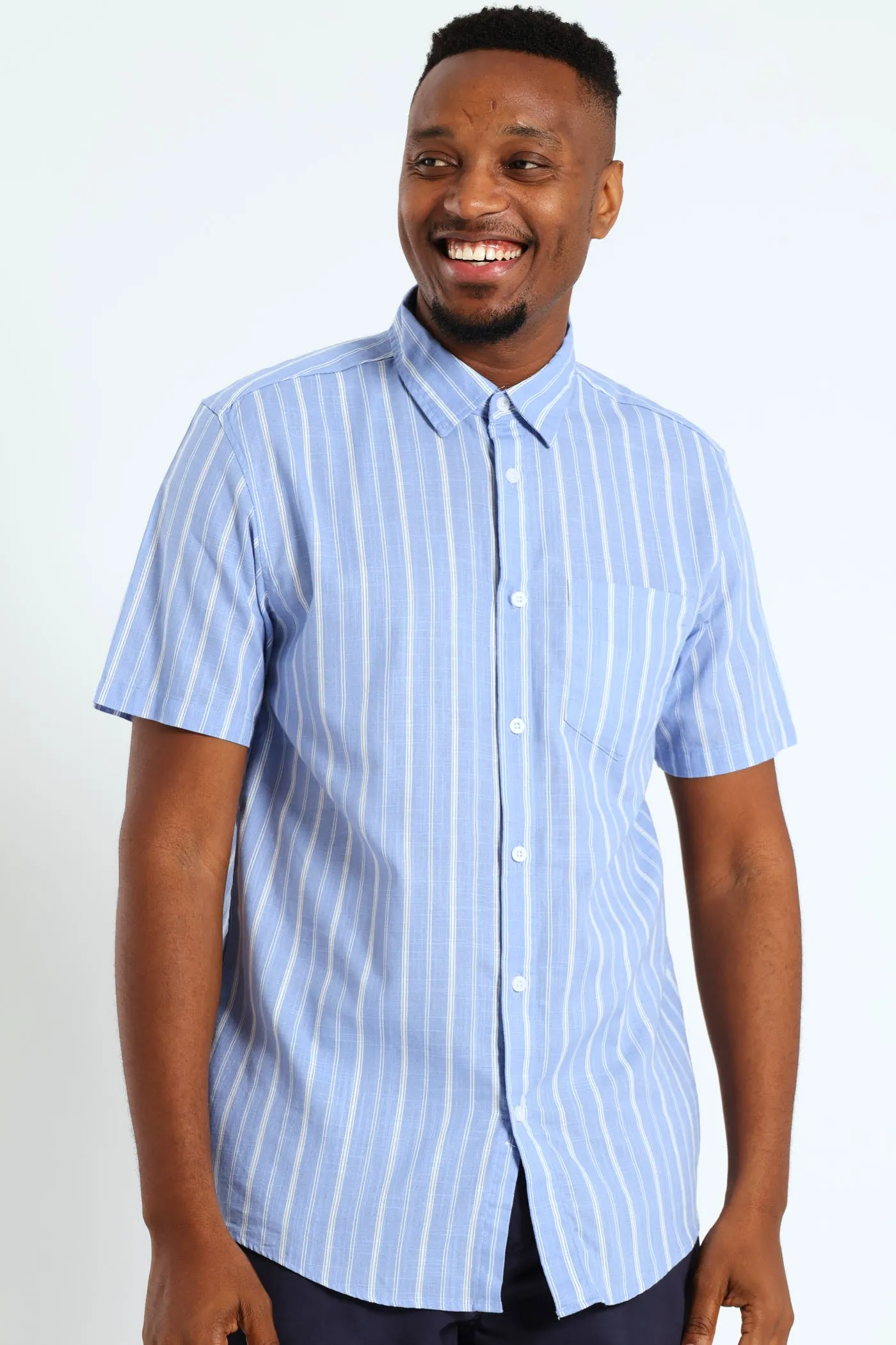 Stripe Shirt - Light Blue sold by Edgars