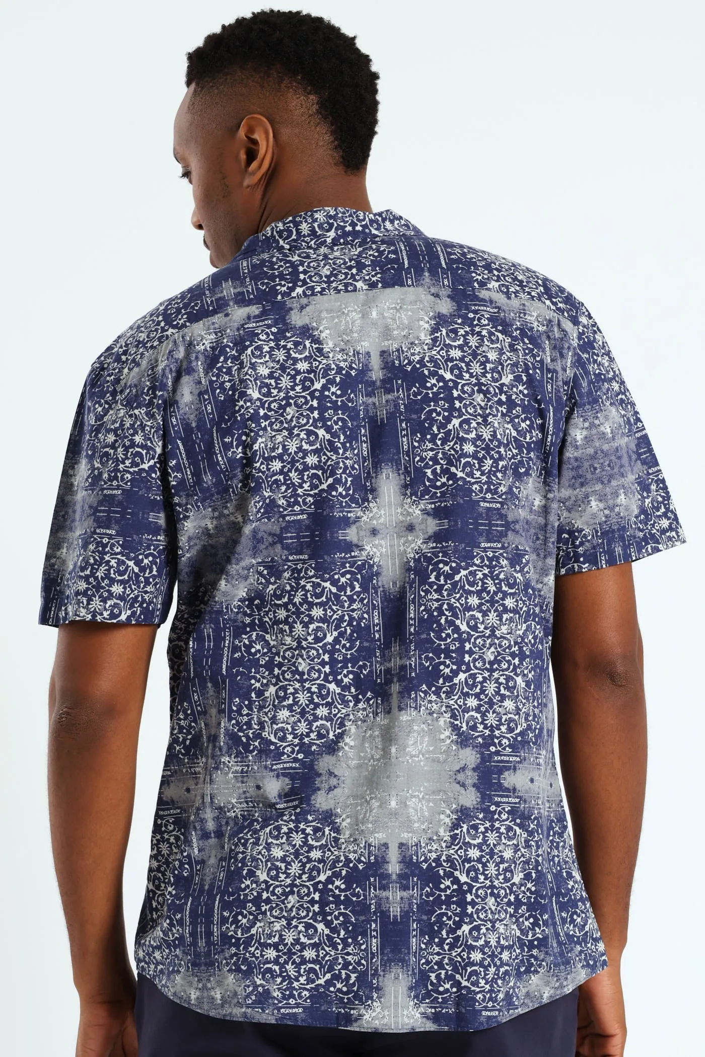 Revere Antique Print Shirt - Navy sold by Edgars product image thumbnail 4