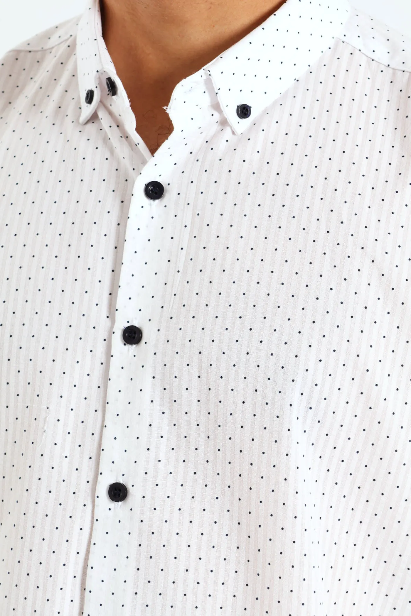 Seersucker Spot Shirt - White sold by Edgars product image thumbnail 4