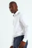 Melange Textured Shirt - White sold by Edgars