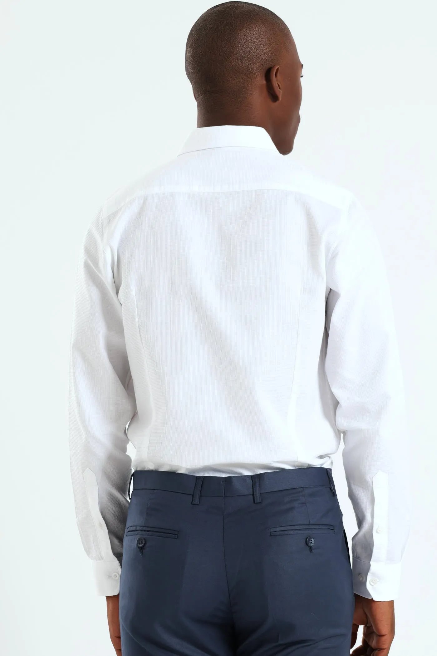 Melange Textured Shirt - White sold by Edgars product image thumbnail 3