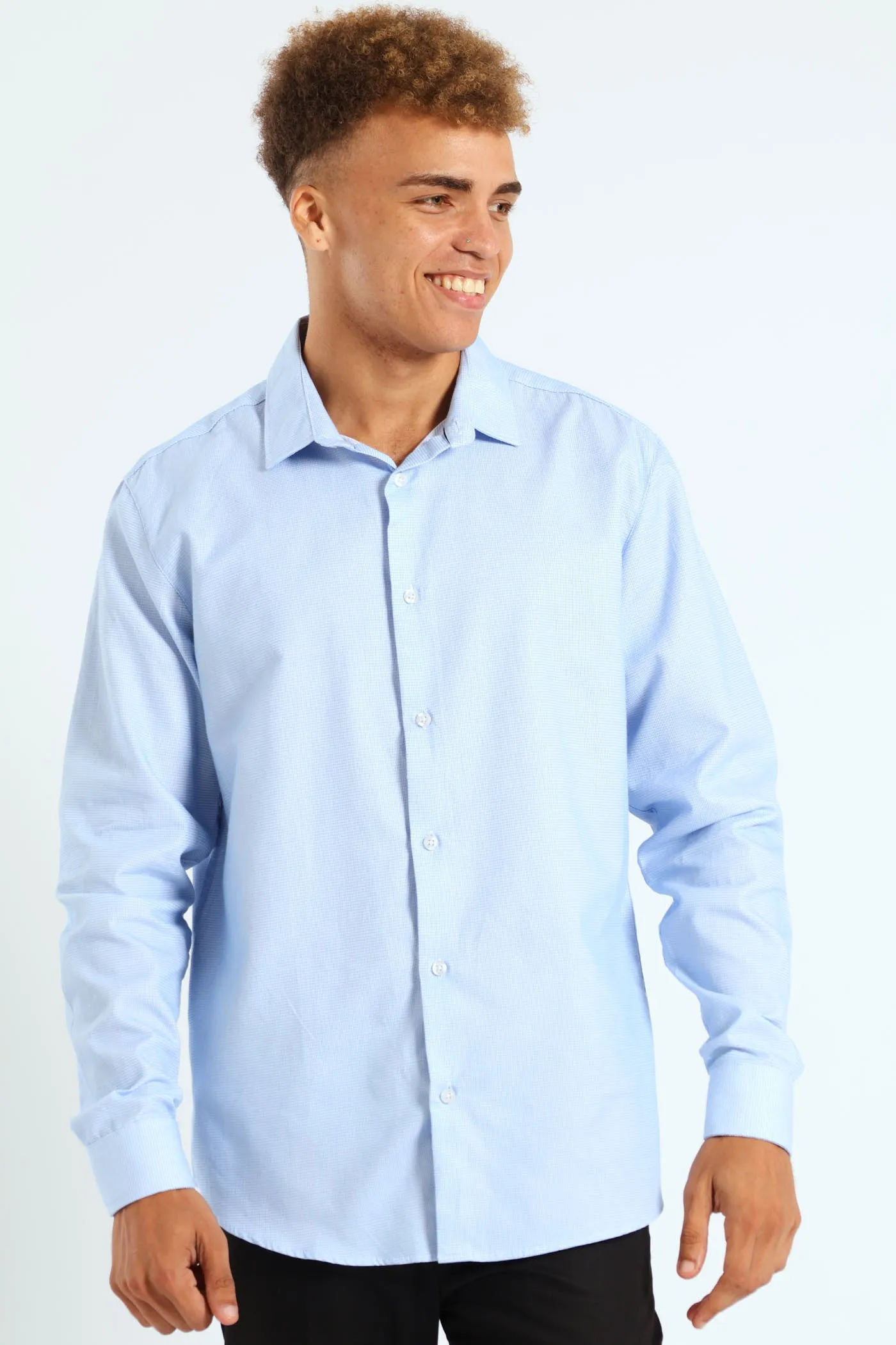 Melange Textured Shirt - Blue sold by Edgars product image thumbnail 5