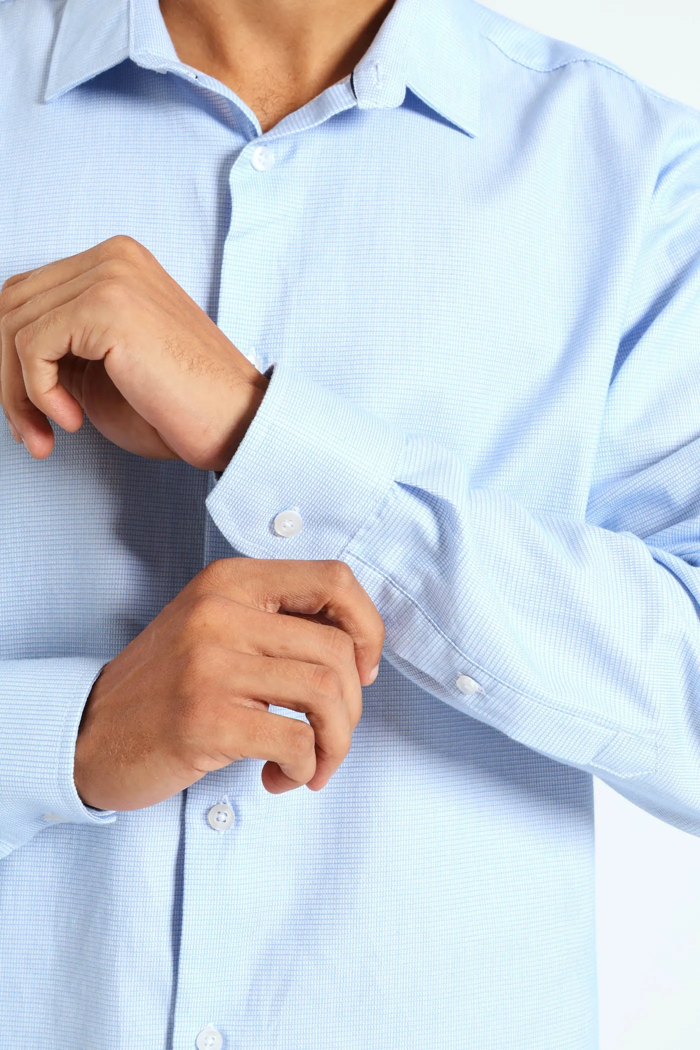 Melange Textured Shirt - Blue sold by Edgars product image thumbnail 4