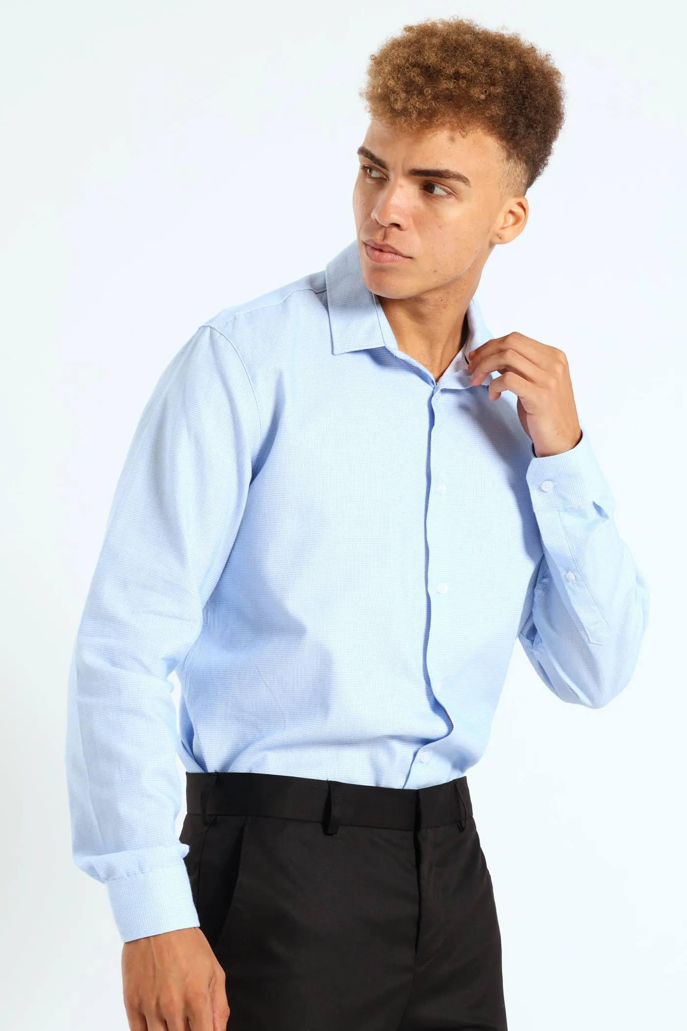 Melange Textured Shirt - Blue sold by Edgars product image thumbnail 3