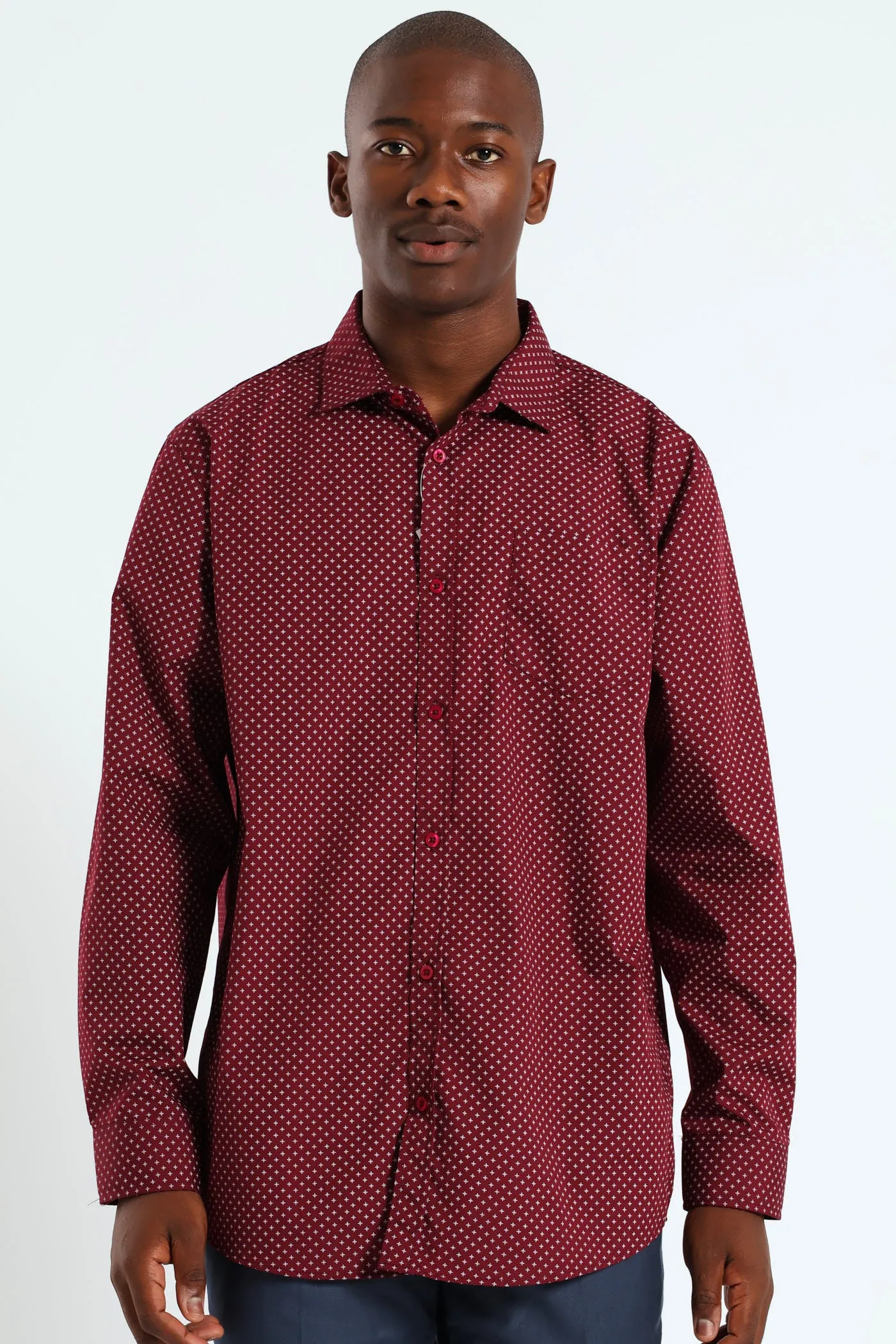 Star Shirt - Burgundy sold by Edgars