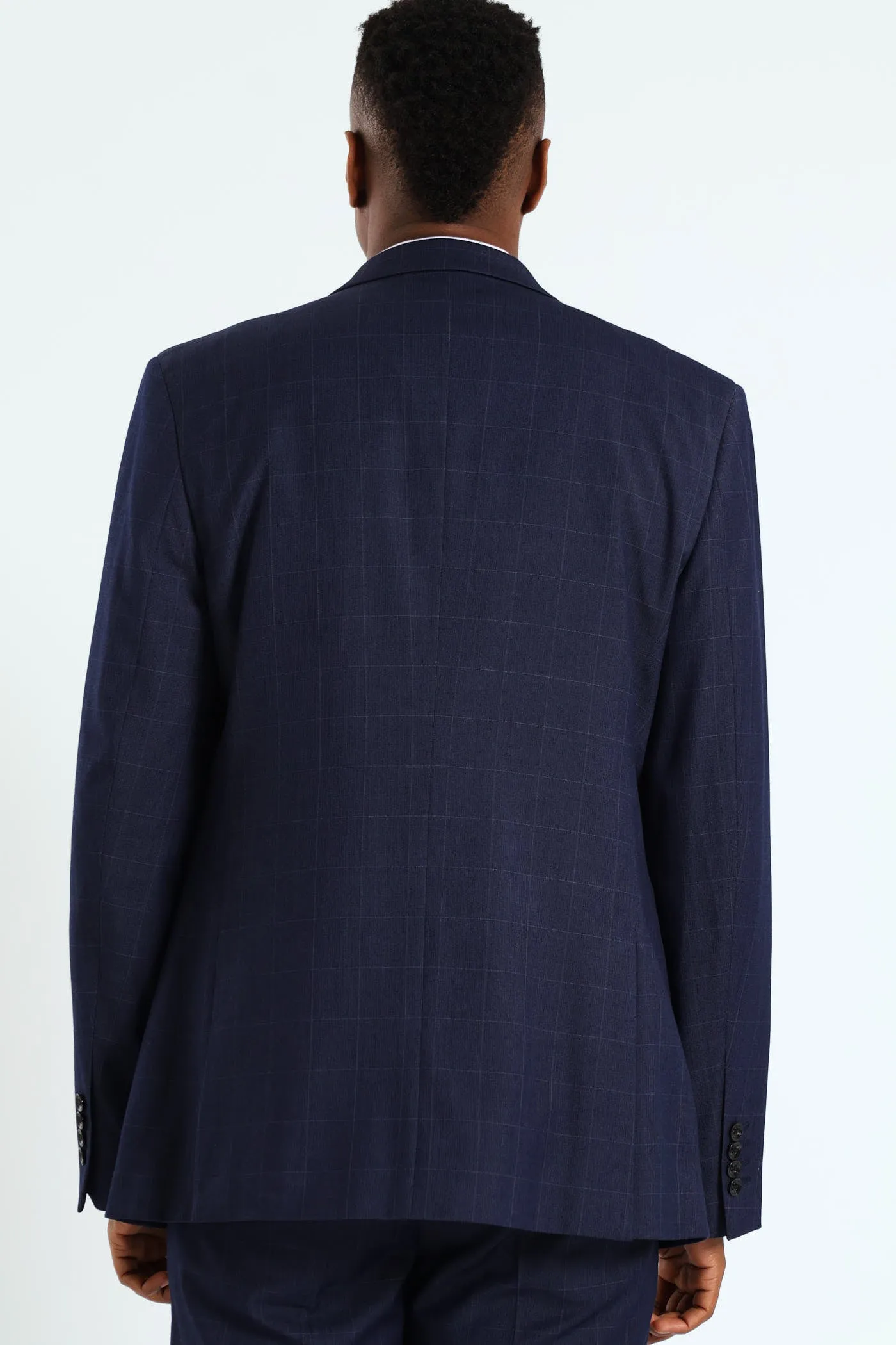 Window Pane Suit Jacket - Navy sold by Edgars product image thumbnail 5