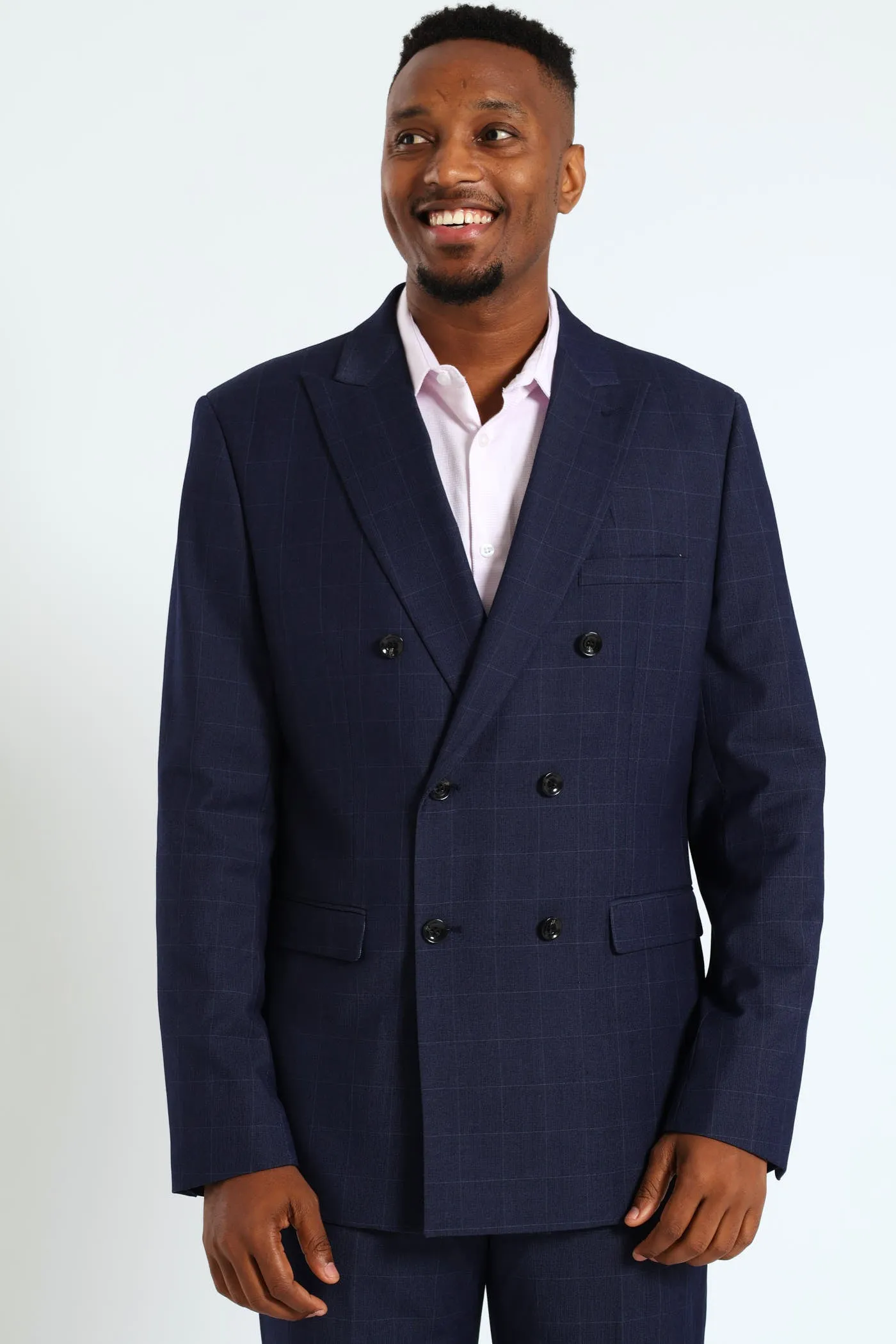 Window Pane Suit Jacket - Navy sold by Edgars product image thumbnail 2