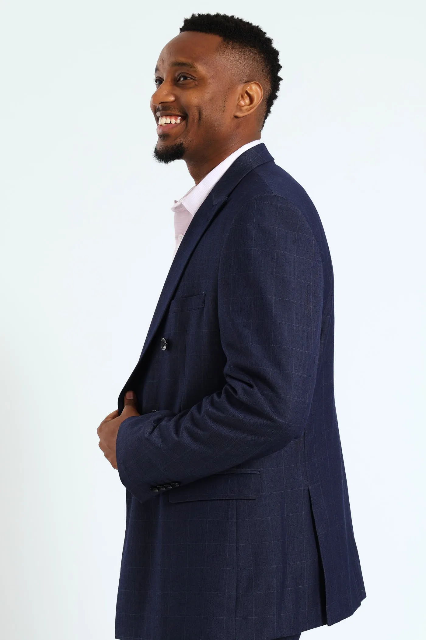 Window Pane Suit Jacket - Navy sold by Edgars product image thumbnail 4