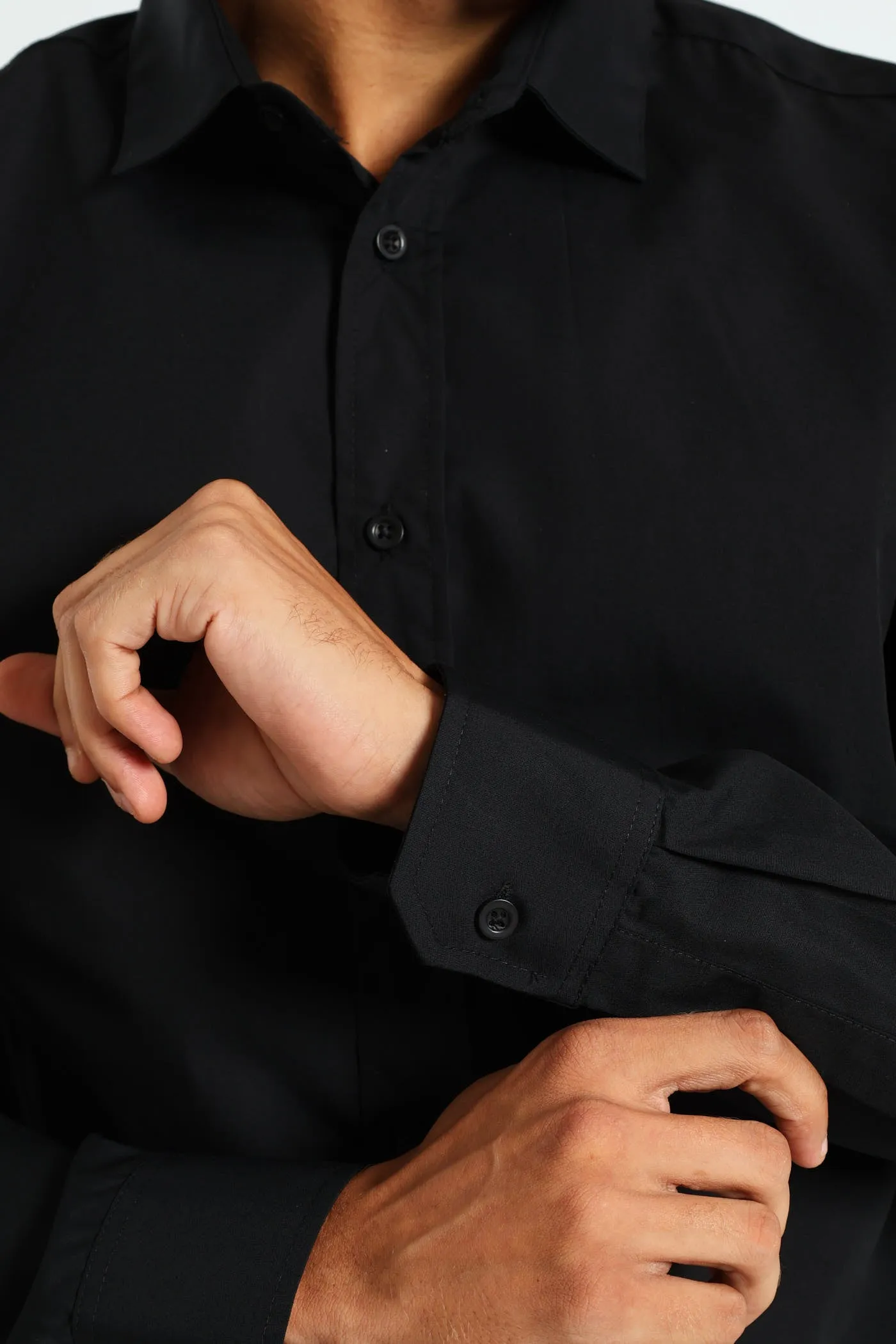 Long Sleeve Basic Smart Shirt - Black sold by Edgars product image thumbnail 2