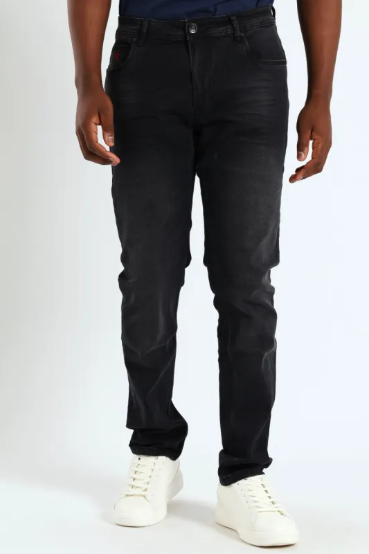 Trooper Slim Nine Denim Jean - Black sold by Edgars 