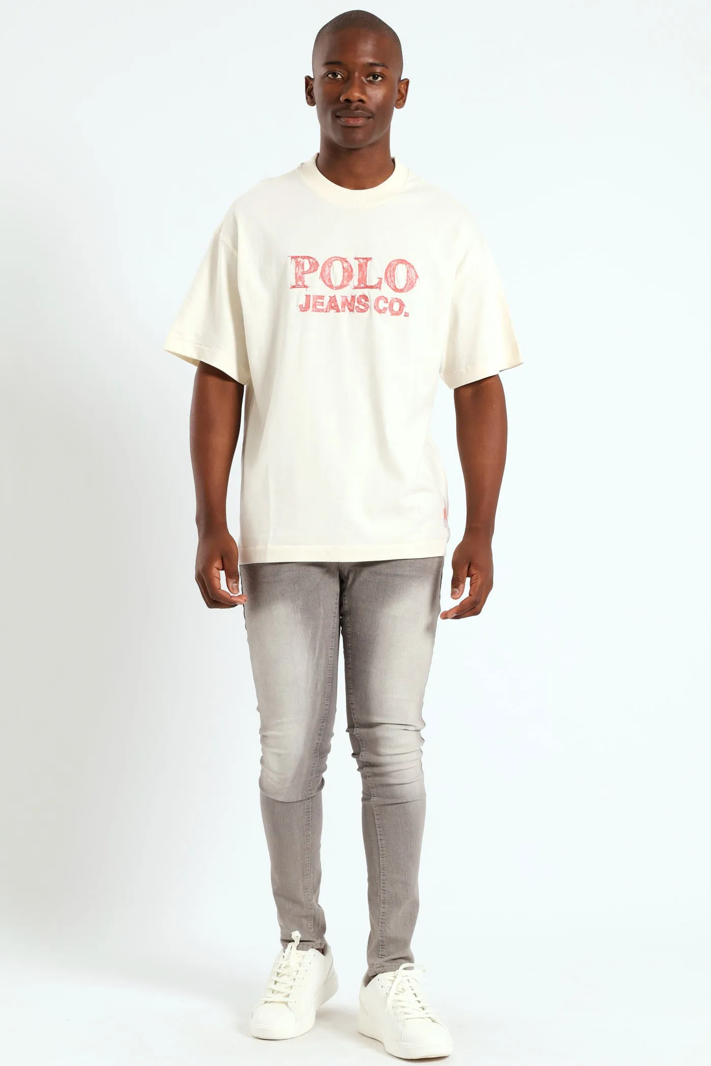 Zoli Pjc Logo Tee - Off White sold by Edgars