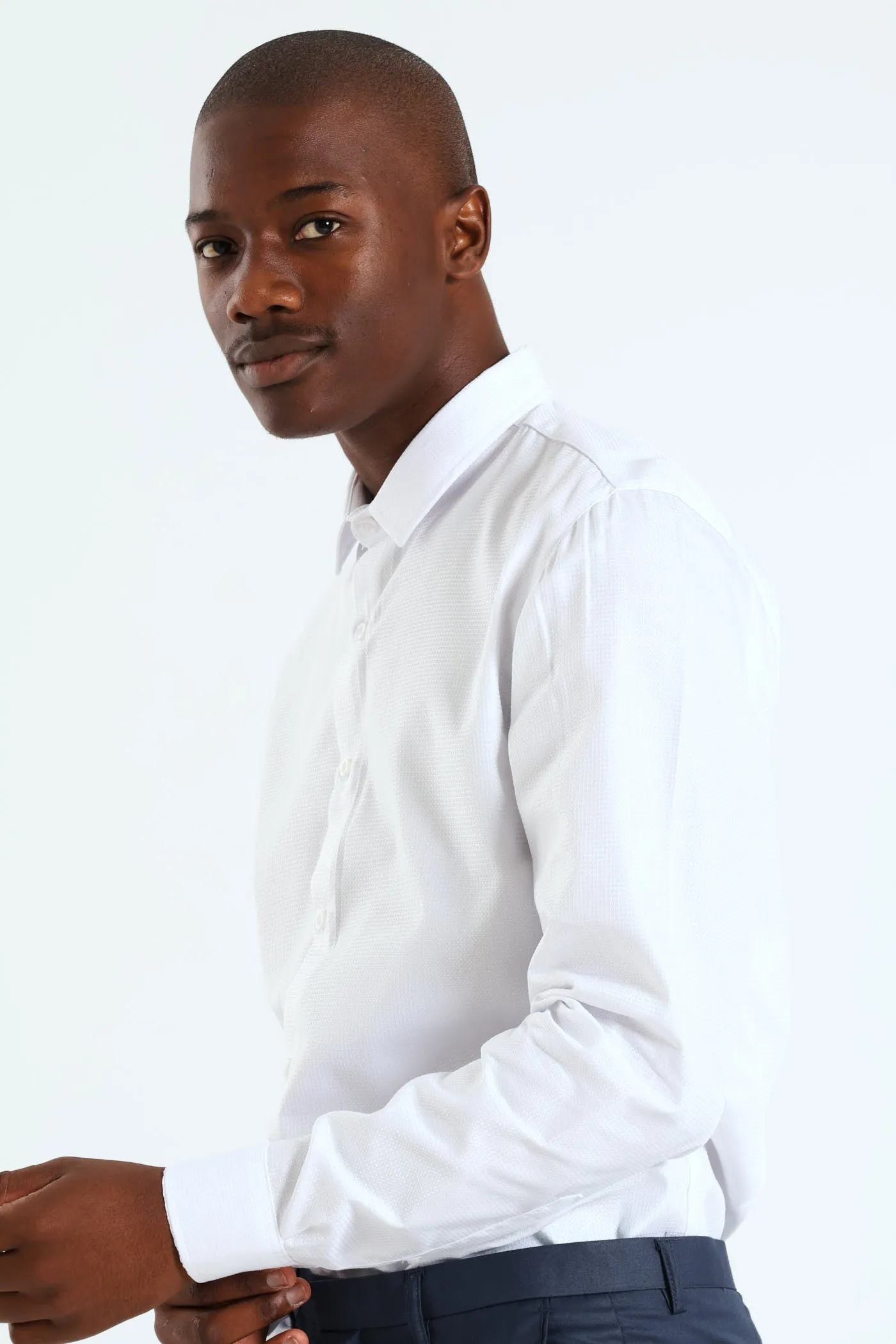Textured Shirt - White sold by Edgars product image thumbnail 3