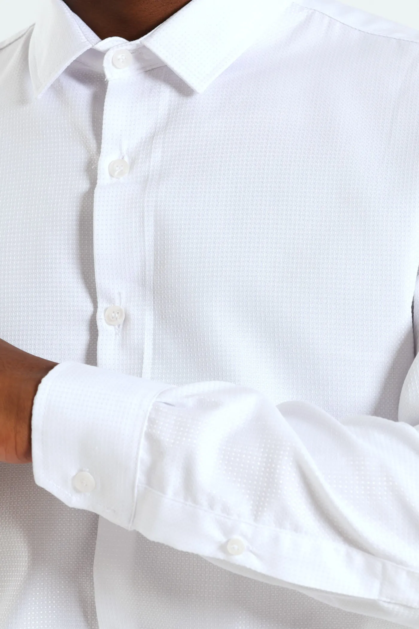 Textured Shirt - White sold by Edgars product image thumbnail 2