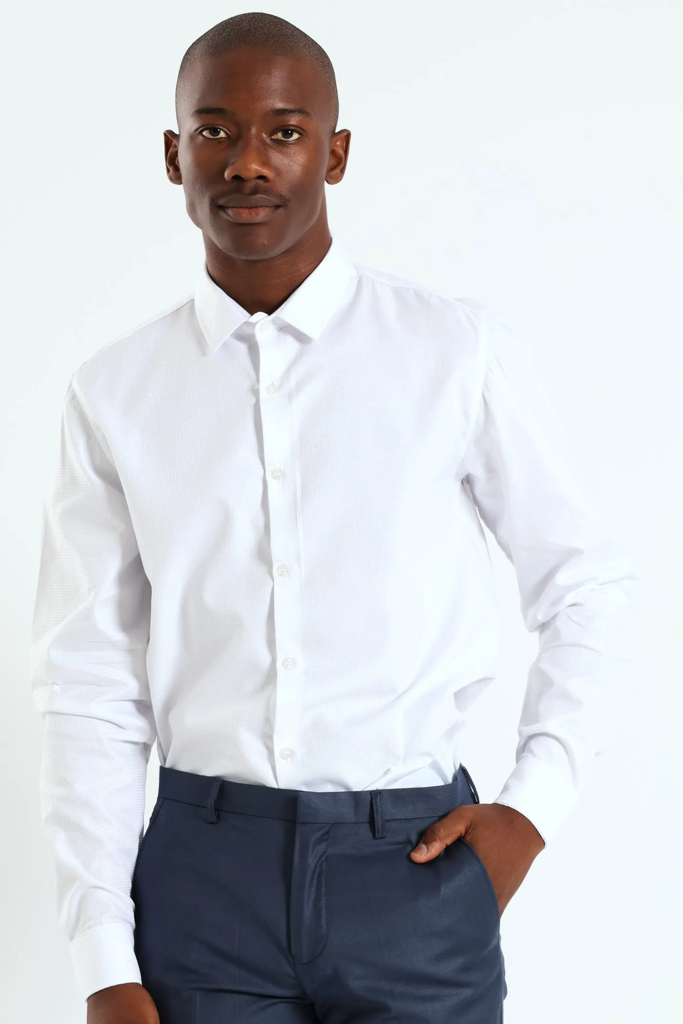 Textured Shirt - White sold by Edgars