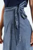 Wrap Chambray Midi Skirt - Medium Wash sold by Edgars