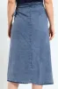 Wrap Chambray Midi Skirt - Medium Wash sold by Edgars