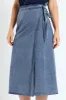 Wrap Chambray Midi Skirt - Medium Wash sold by Edgars
