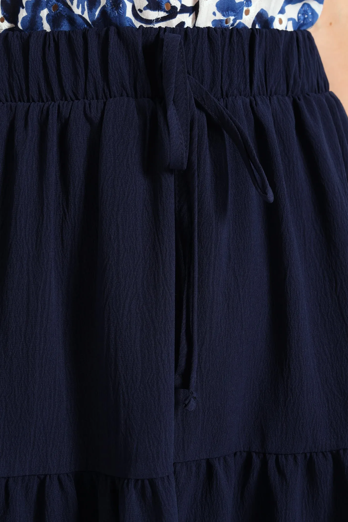 Elasticated Tiered Maxi Skirt - Navy sold by Edgars product image thumbnail 4
