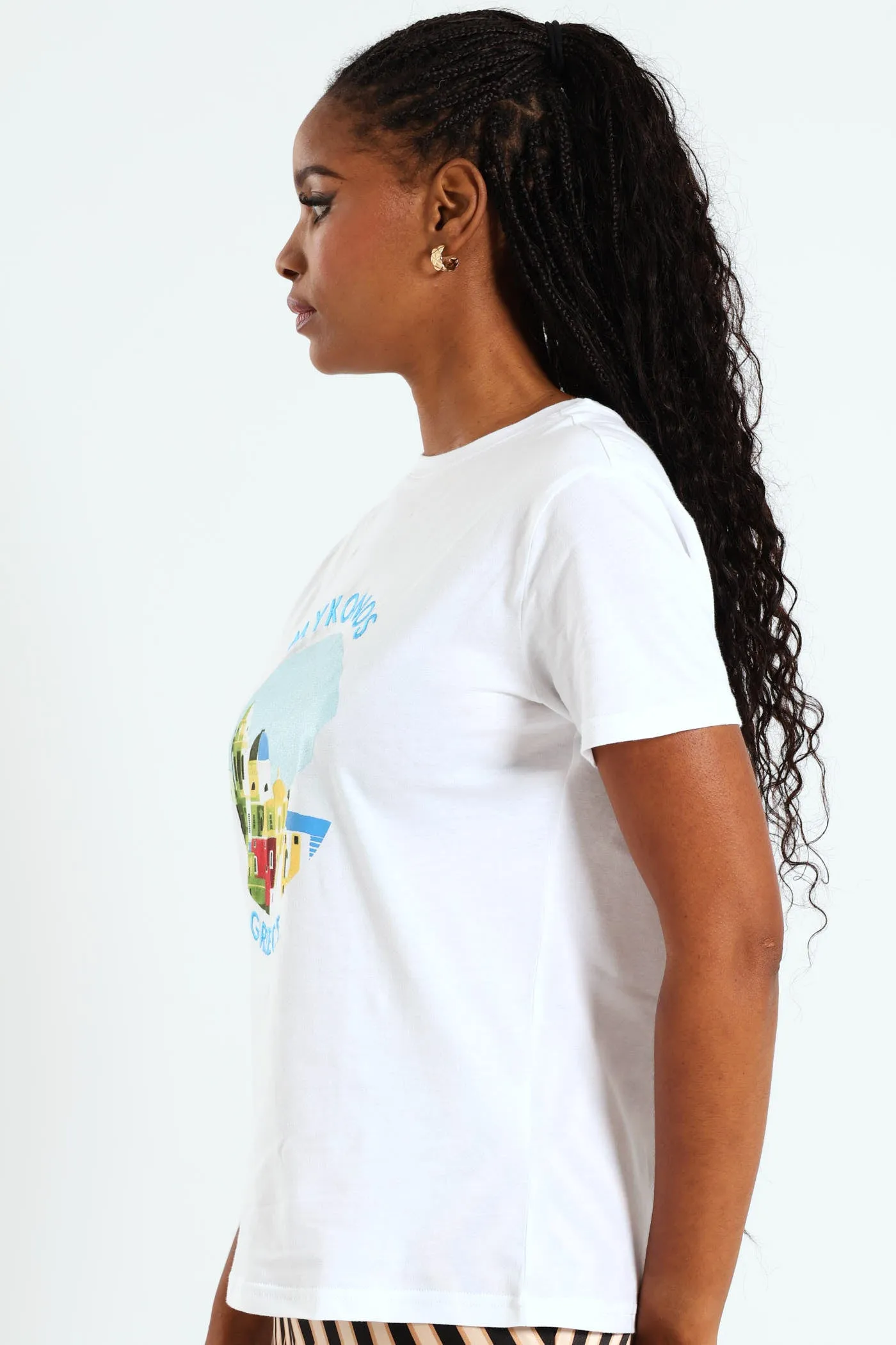 Mykonos Embroidered Tee - White sold by Edgars product image thumbnail 2