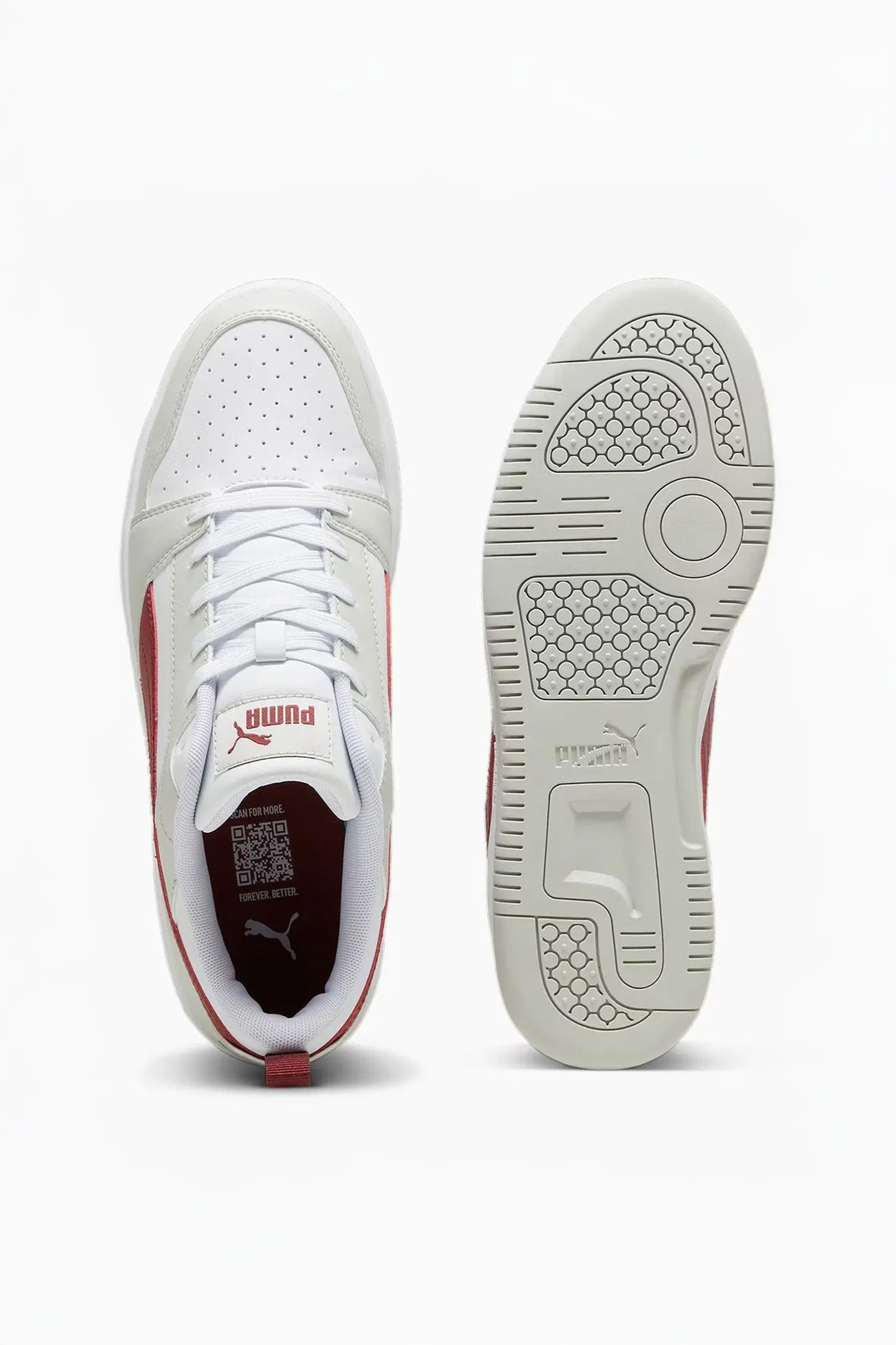 Rebound V6 Low Sneaker - White/Red sold by Edgars product image thumbnail 3