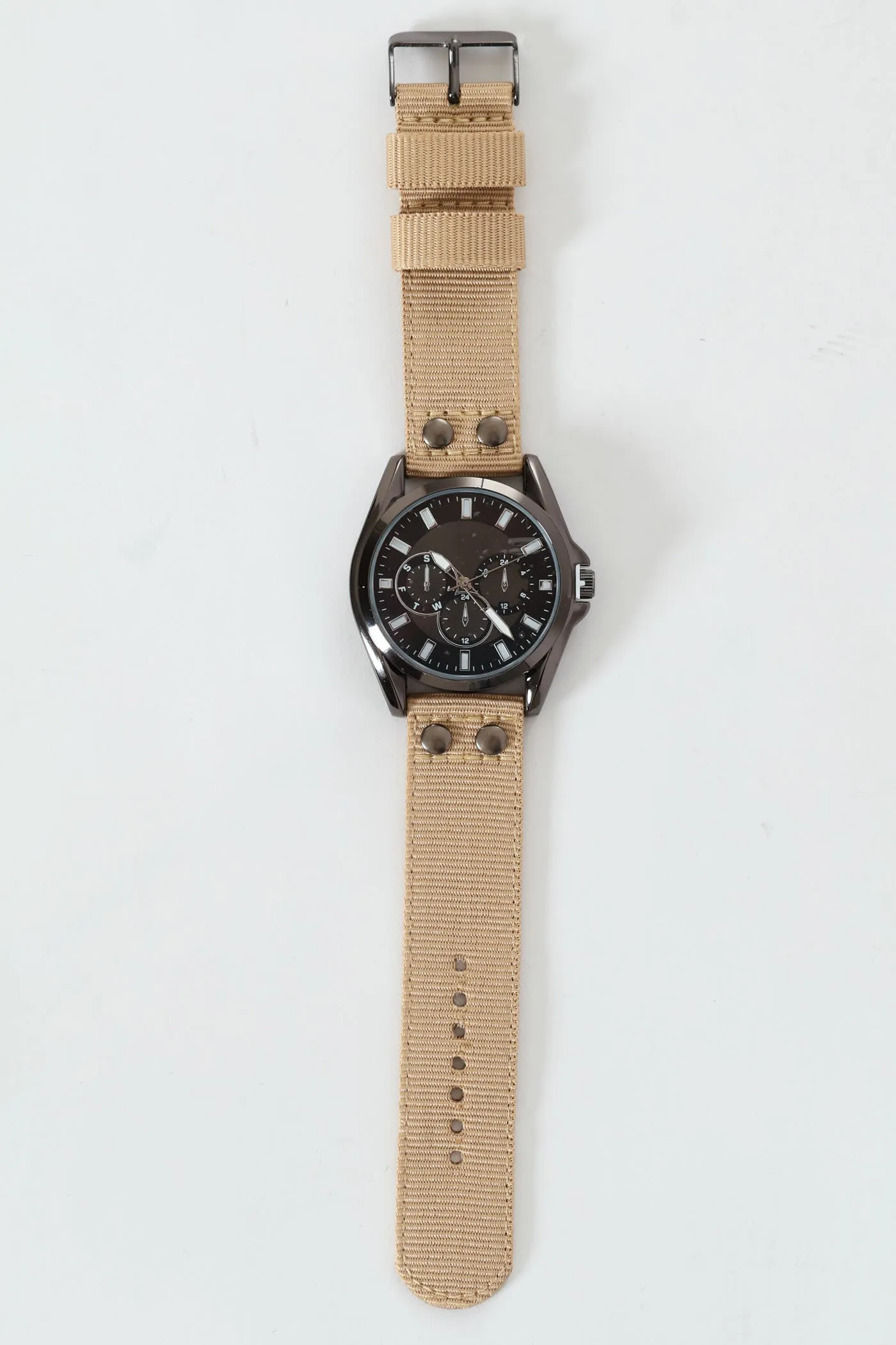Nylon Watch - Beige sold by Edgars