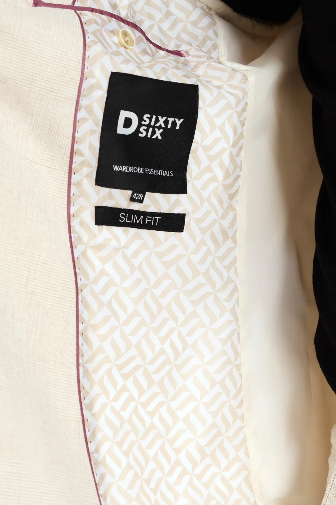 Glen Check Double Breasted Blazer - Cream sold by Edgars product image thumbnail 5