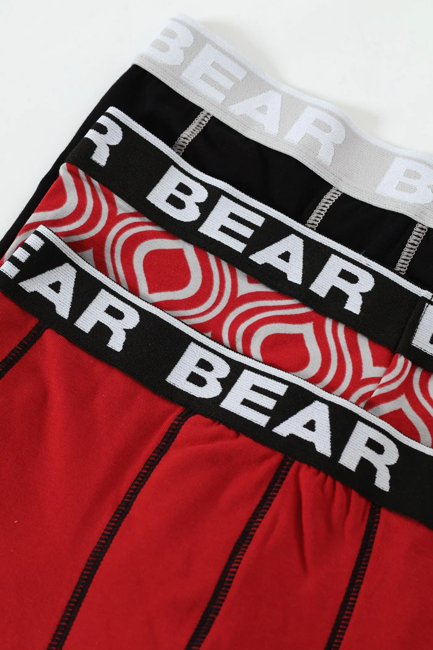 3 Pack Ornamental Print Bodyshorts - Black/Shiraz Red sold by Edgars product image thumbnail 2