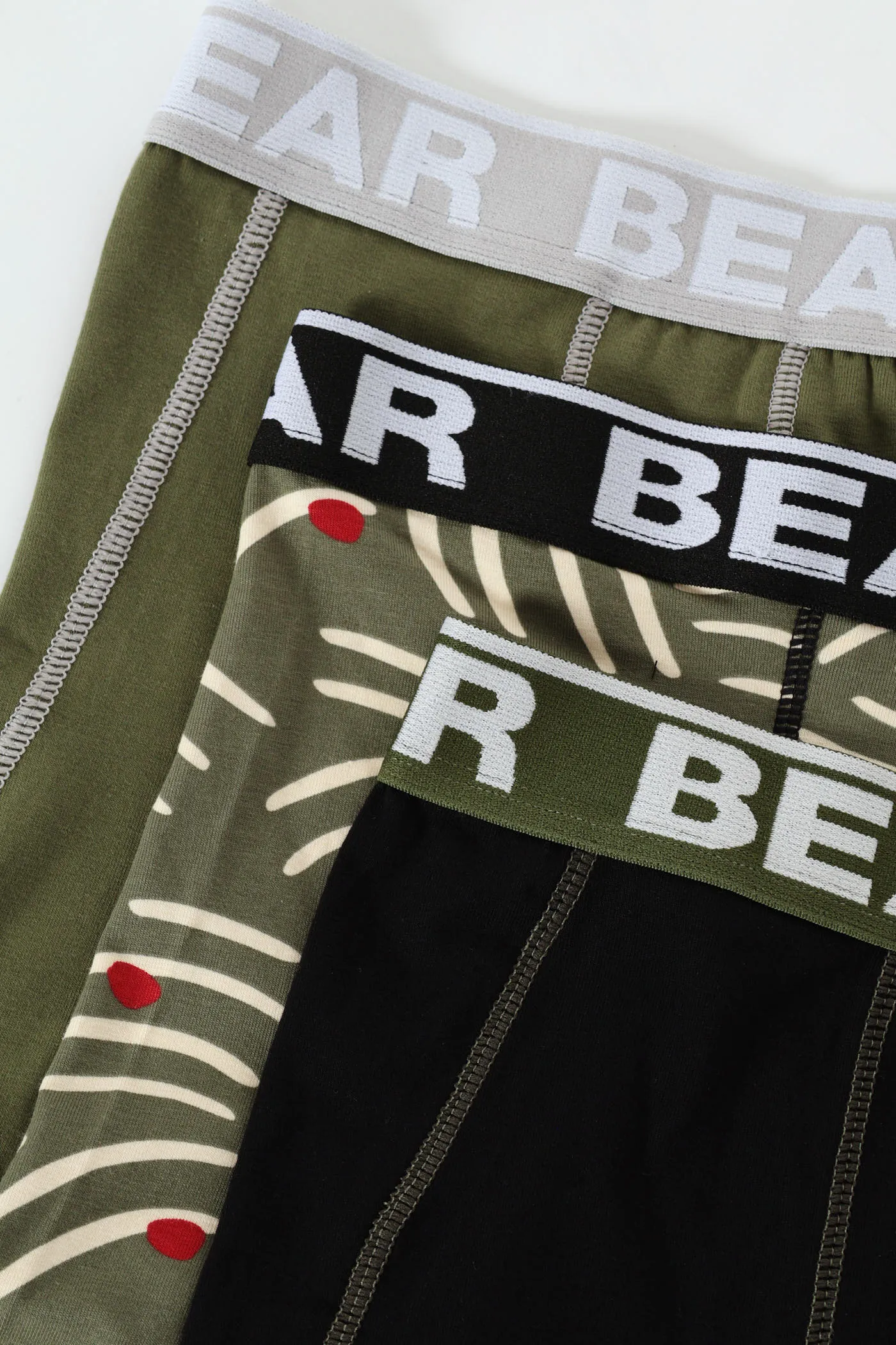 3 Pack Ultra Dash Print Bodyshorts Boxers - Black/Fatigue sold by Edgars product image thumbnail 2