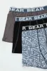 3 Pack Abstract Print Bodyshorts - Black/Slate/Indigo sold by Edgars