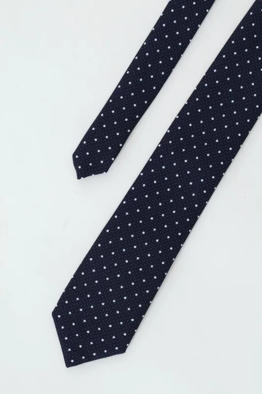 Dotted Tie - Navy sold by Edgars