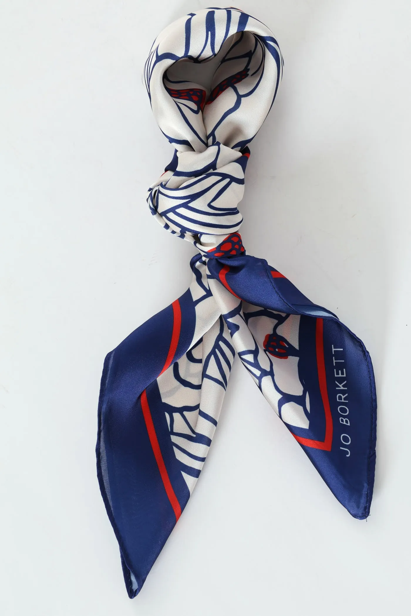 Silk Touch Meadow Scarf - Navy sold by Edgars