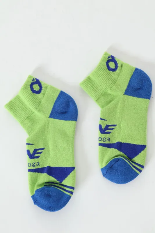 Single No Blister Sport Socks - Lime sold by Edgars