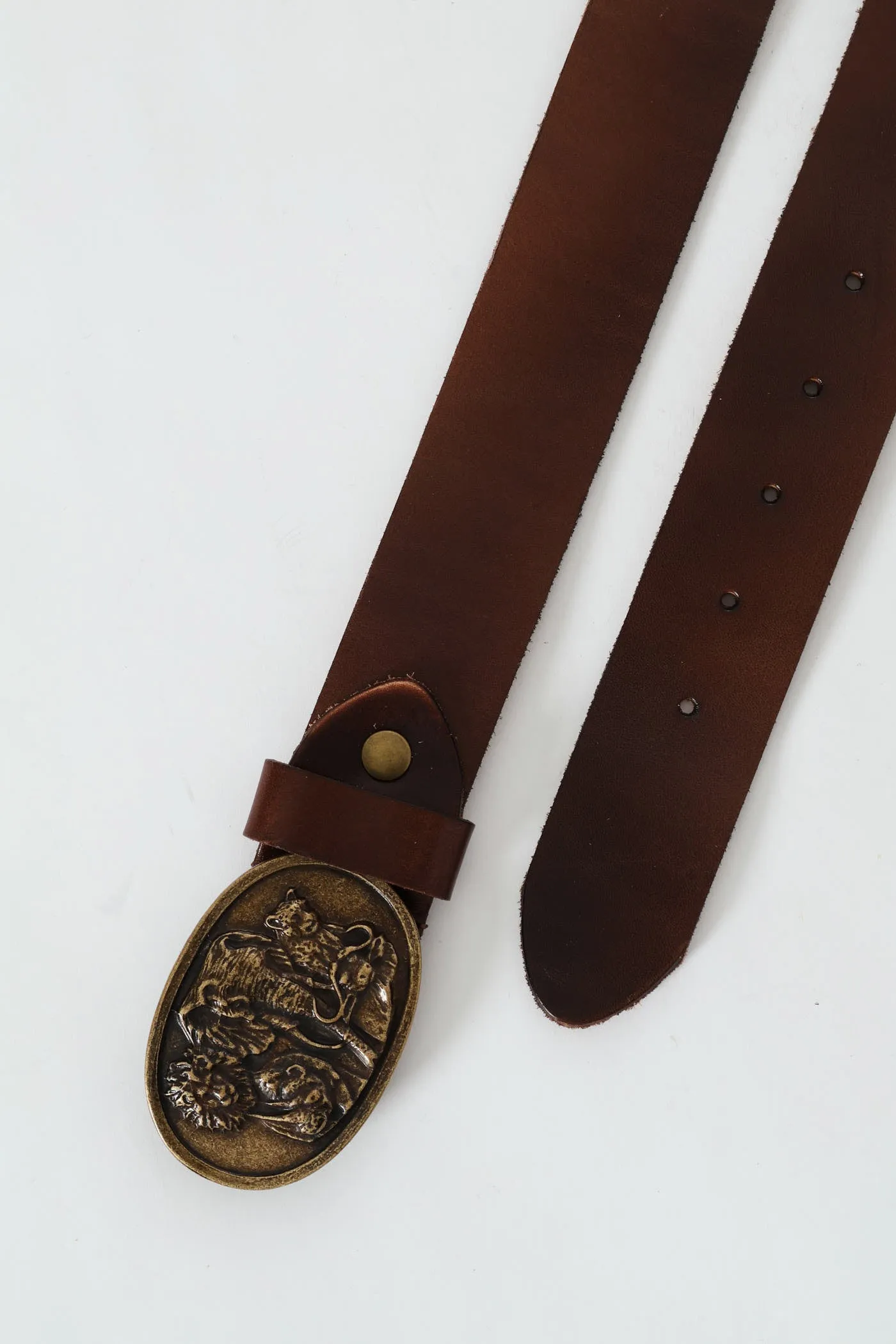 Big Five Leather Belt - Brown sold by Edgars