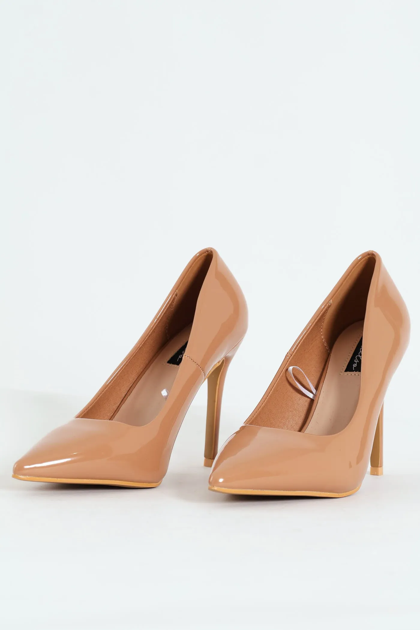 Patent Pointy Heel - Nude sold by Edgars